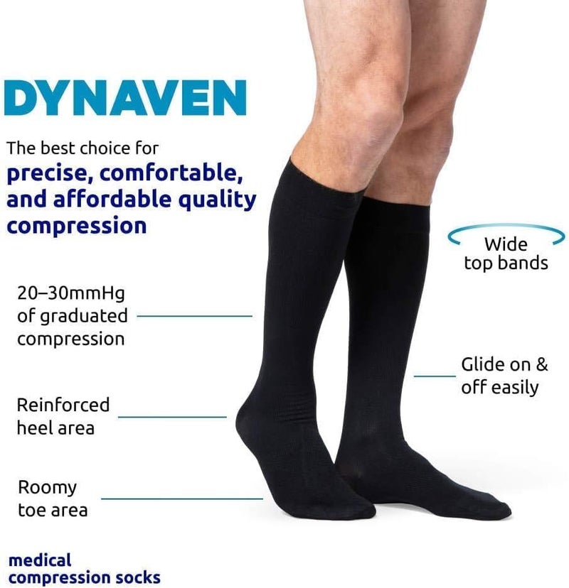 SIGVARIS Men's ACCESS 920 Closed-Toe Calf High Medical Compression 20-30mmHg,Black, Medium Long - Image 2